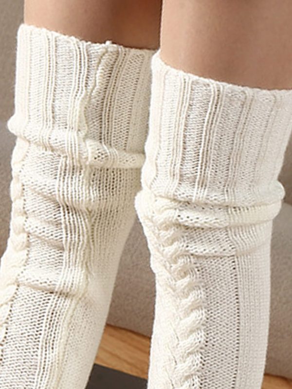 e7f29bbcc192c6b0308025b51ffbd098f242618c257249ae19c4a774b9af2996.jpg Solid Over The Knee Socks