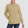 eb21cad4d560a172ce1fa8edfb3365d5cfa2b75ff420d8133423d7a63fe37841.jpg Women's Fleece Jacket Soft Full Zip Warm Long Sleeve with 2 Zipper Pockets Winter Jackets