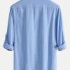 ebe45016011d35ac2294f8bb992db73ef0d6320a29a625351eaabfeb2086a6b2.jpg Long Sleeve Linen Look Henley Collar Shirt