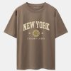 New York Varsity Print Heavy Weight Oversize T-Shirt