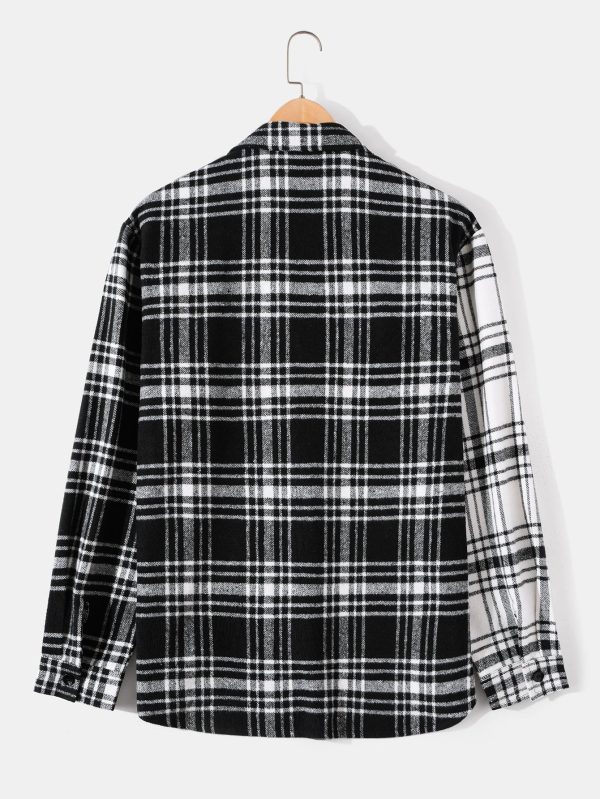 Patchwork Flannel Plaid Overshirt