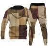 Men's Personalized Printed Hoodie Set 027