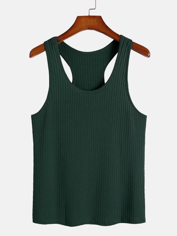 f3d144bd33f512bdc9355cdaced39f2fe27f32dac60588531781a125f7534998.jpg Basic Slim Ribbed Racer Back Tank