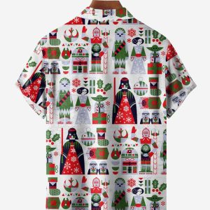 f42b2175fefd23e13a9cd0f8567ee1b6f213e9ddd4d5499185ab993ed01f0074.jpg Christmas Chest Pocket Short Sleeve Shirt