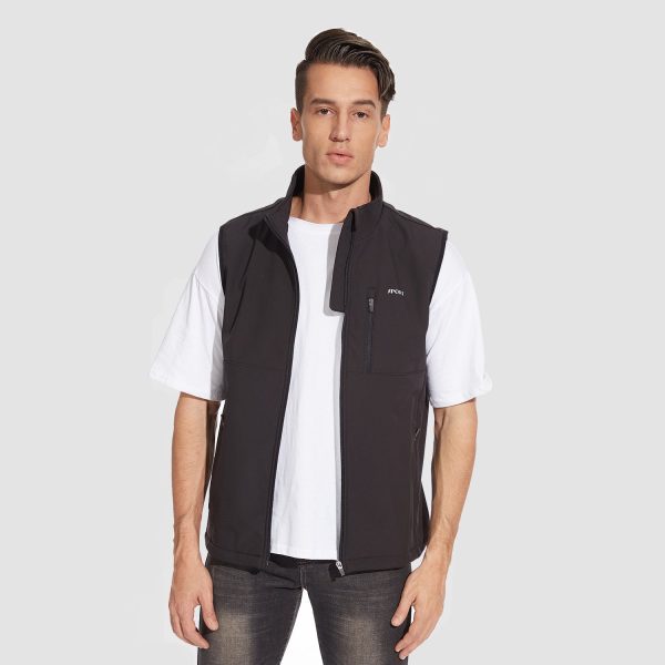 Men's Lightweight Vest Windproof Sleeveless Jacket Outdoor Hiking Camping Fishing Photography Gilet with Zip Pockets