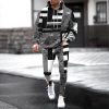 Men's Personalized Printed Hoodie Set 009