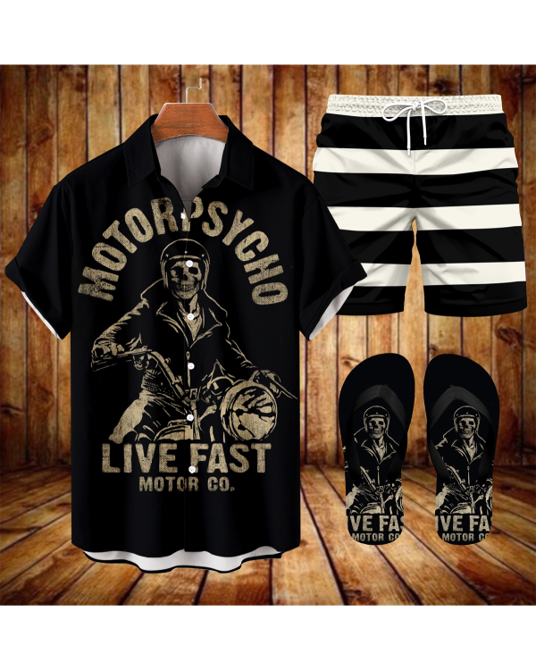 f663b864b2f36f2860906f77929a1e7e3ede8e89a127013f1717f534f187b6fe.png Suitmens Men's Modified Motorcycle Print Shirt Three-Piece Set 065