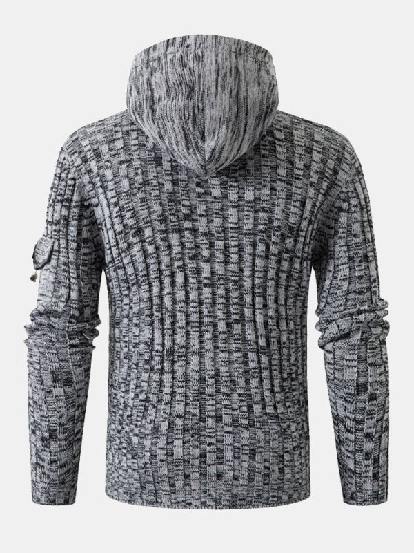 Horn Button Hooded Sweater