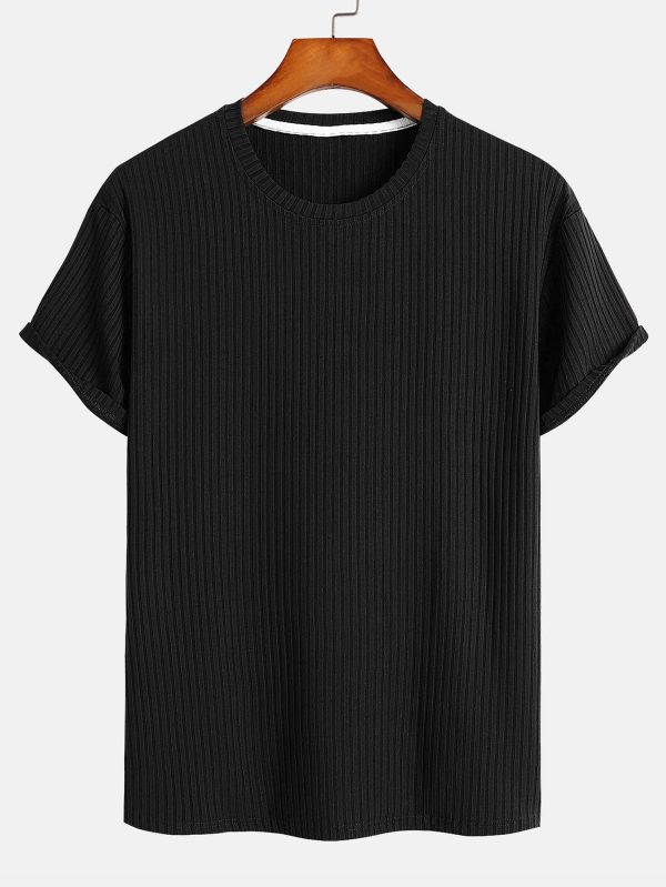 fbf2946cdc44e59421e27eac8ec1427d02542b26e50306e7c068001ca5578fa2.jpg Basic Slim Fit Ribbed T-Shirt