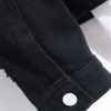 Man Ripped Denim Jacket