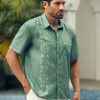 Tropical Floral Print Short Sleeve Casual Shirt